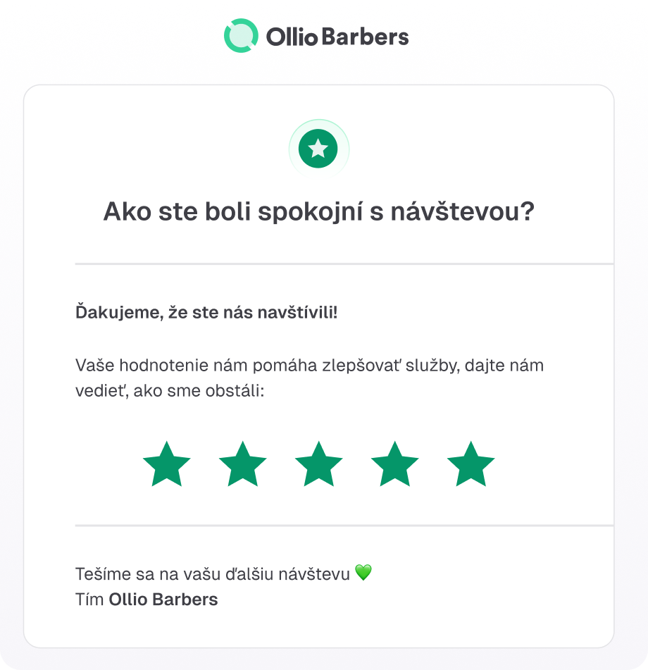 Automatické žiadanie hodnotení