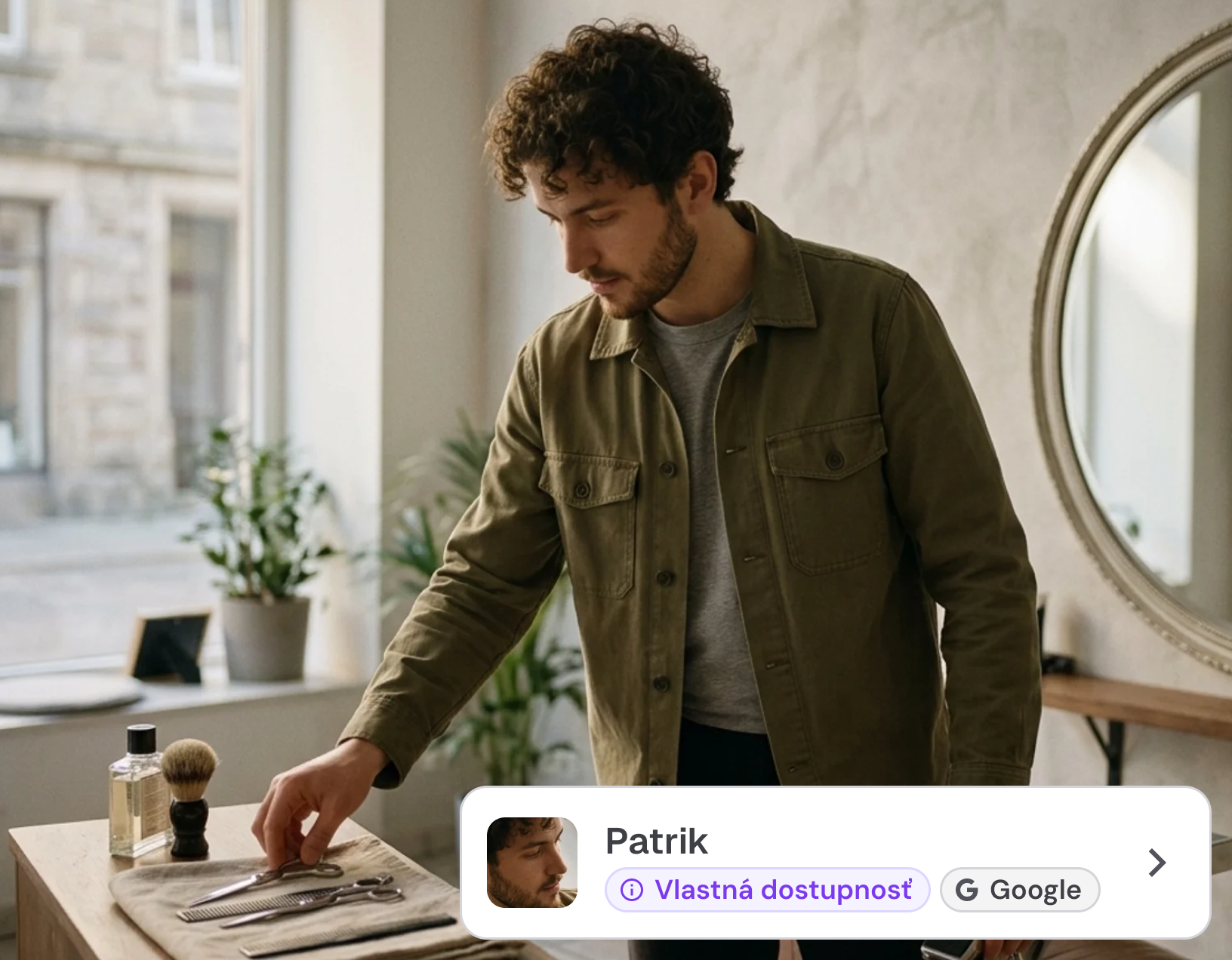 Vlastná dostupnosť pracovníka podľa služby a dňa