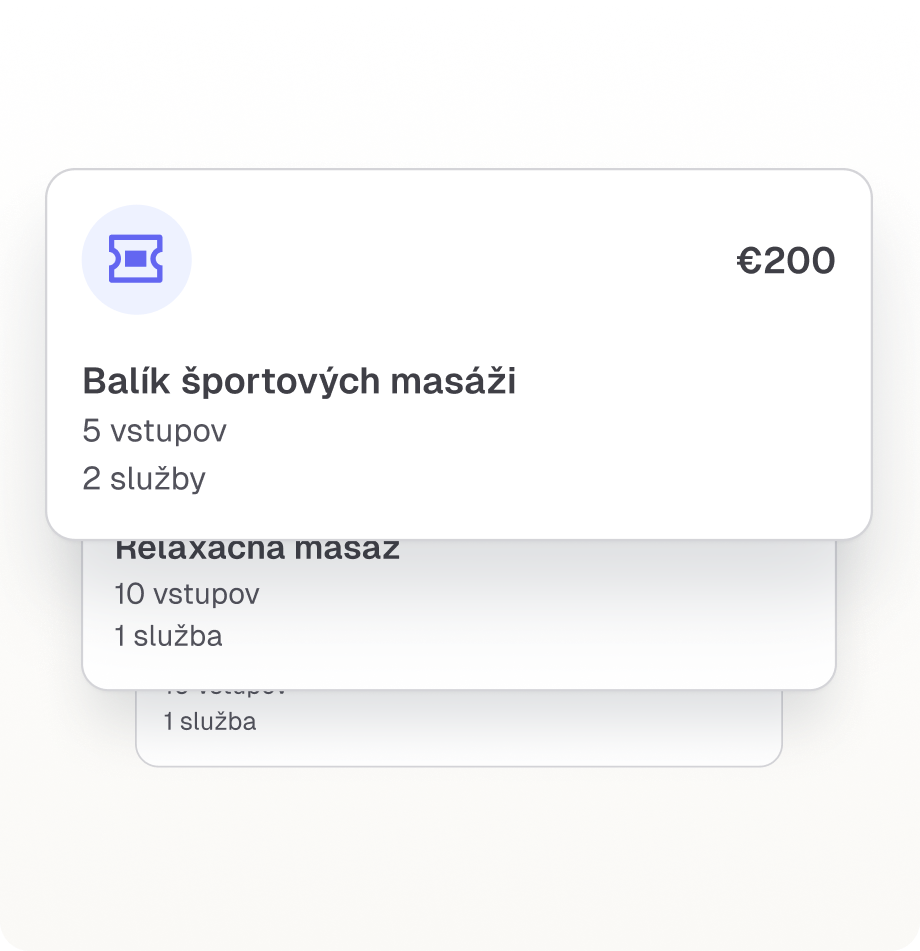 Permanentky a balíky