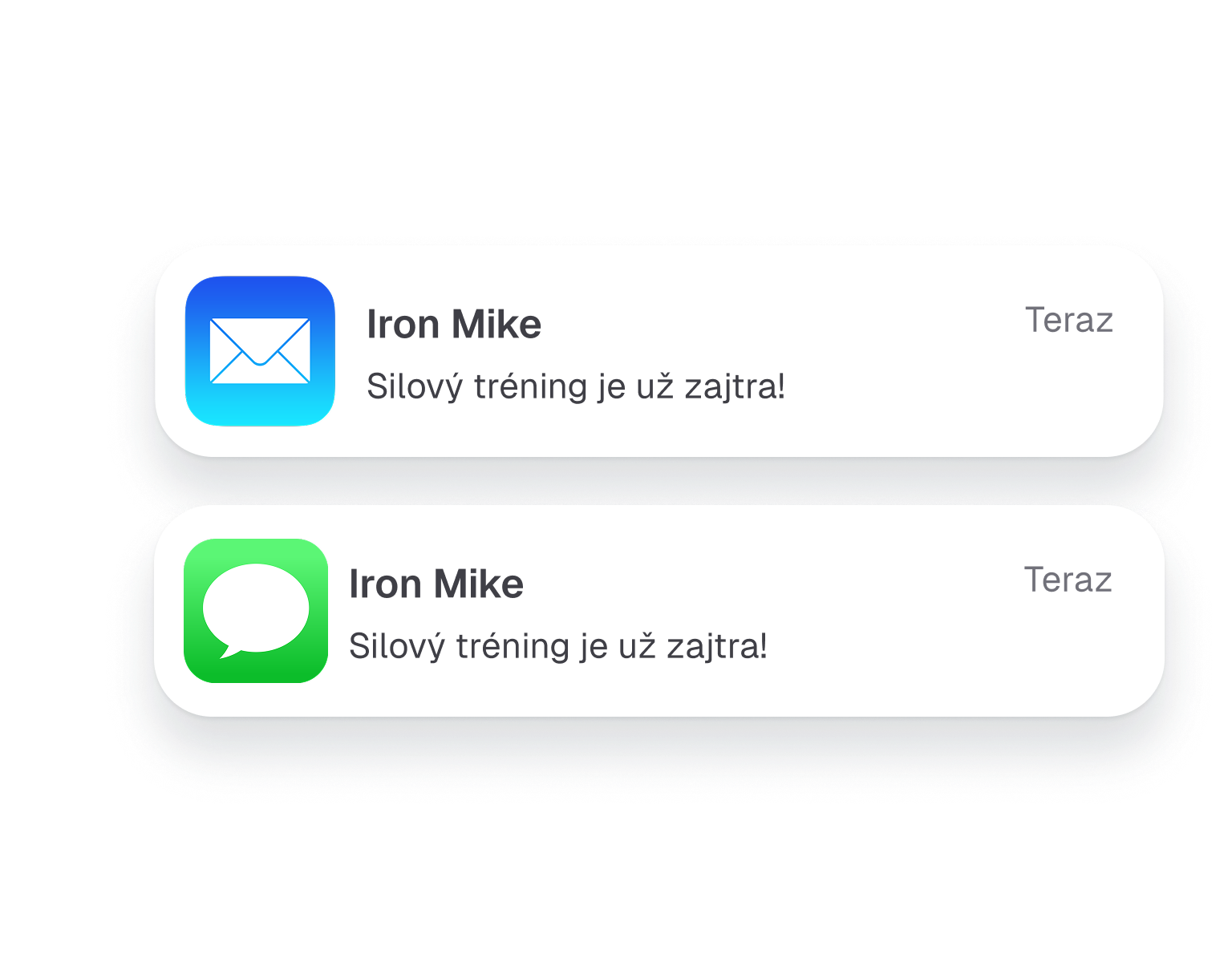 Systém upomienok pre tréningové objednávky a termíny