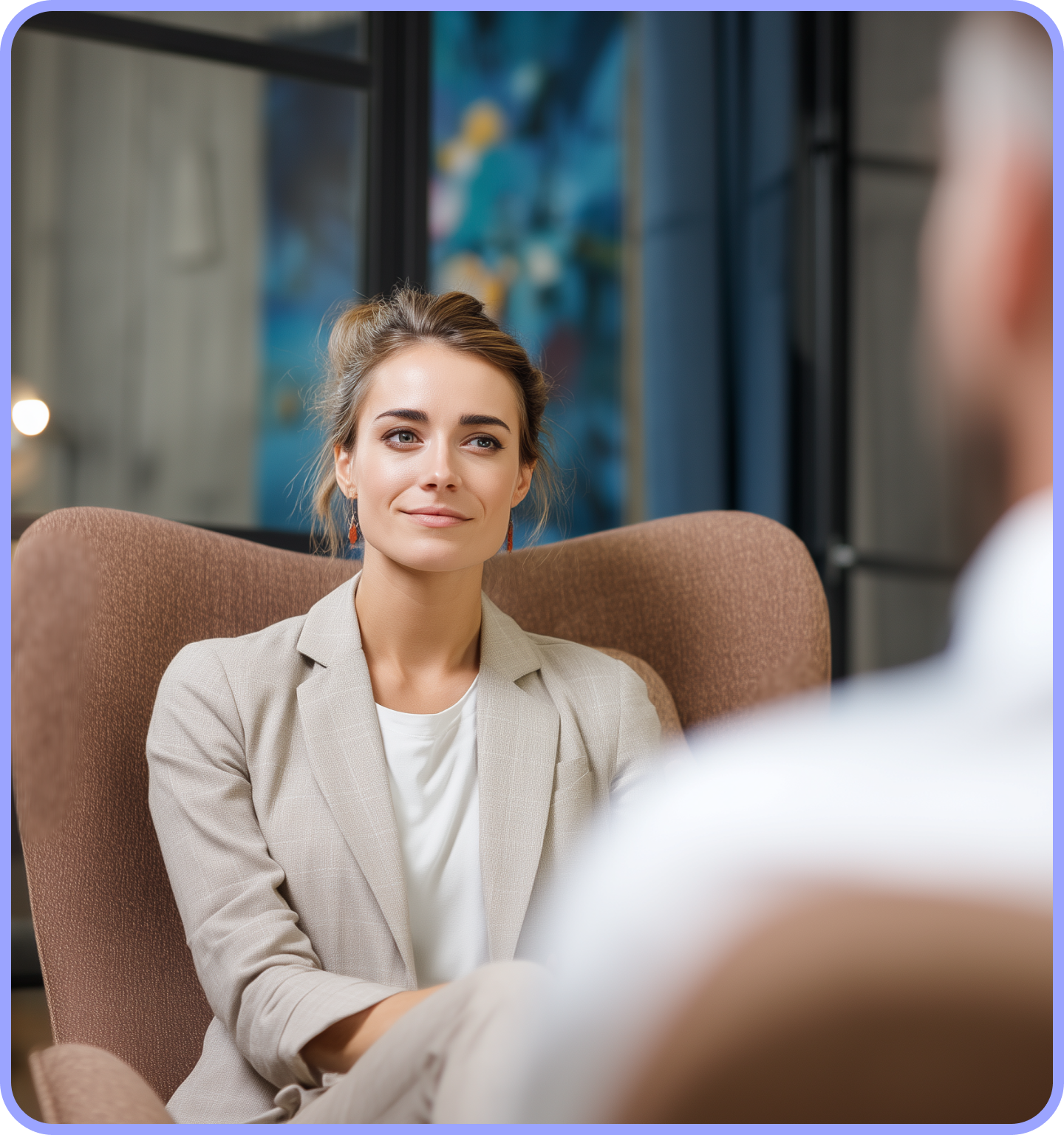 Terapeutka poskytujúca terapeutické služby v profesionálnom prostredí