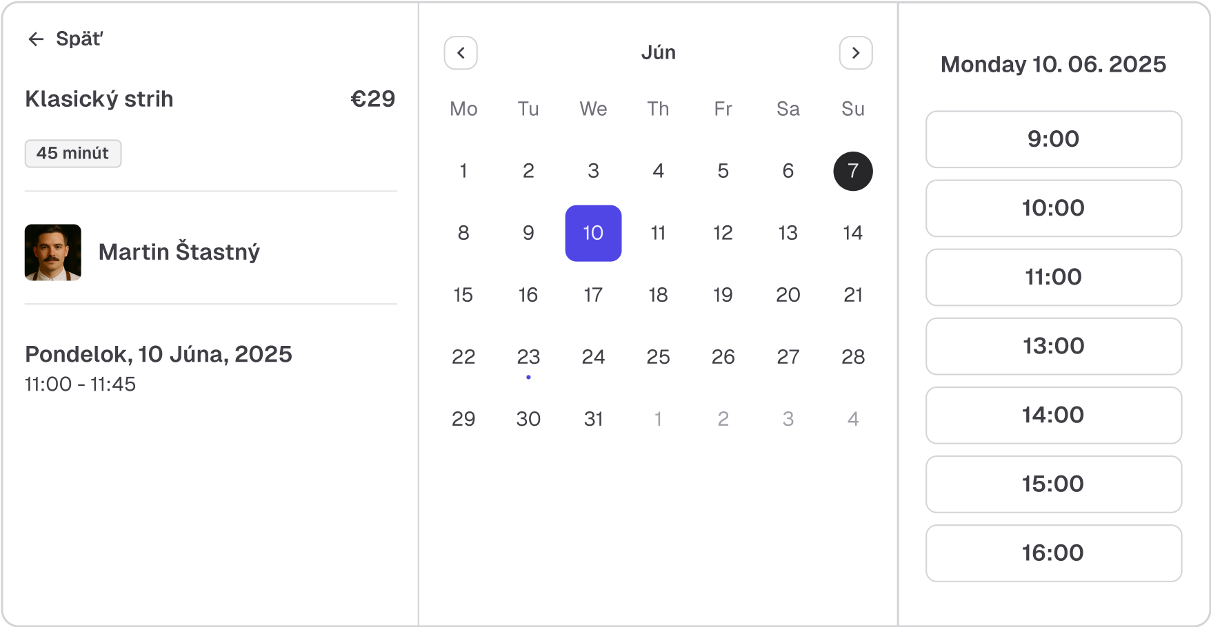 Jednoduchá a krásna rezervačná stránka za okamih